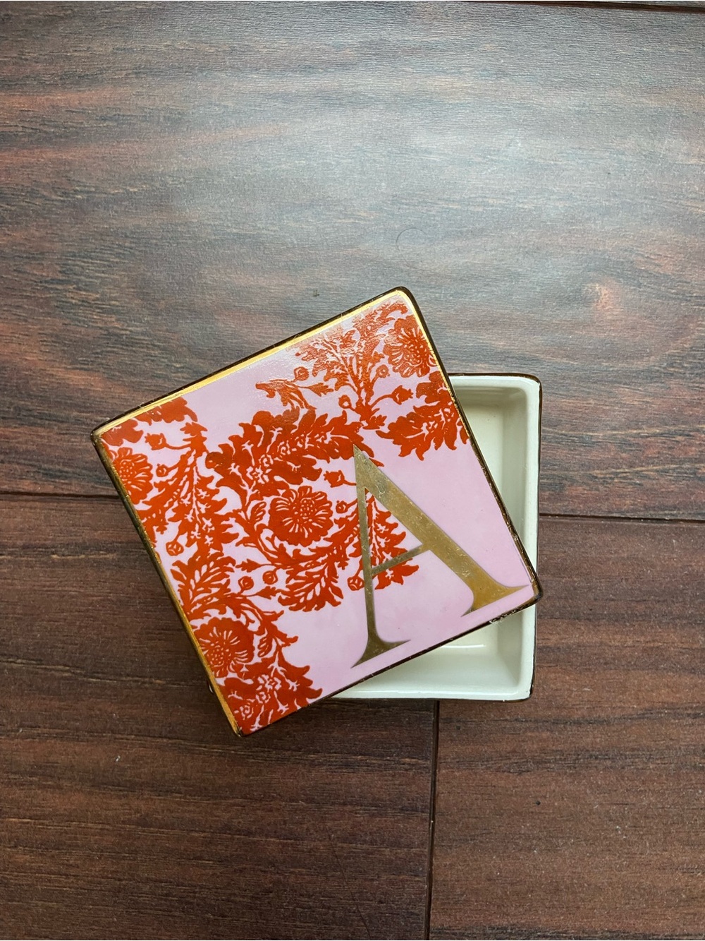ANTHROPOLOGIE JEWELRY BOX LETTER A NWT
